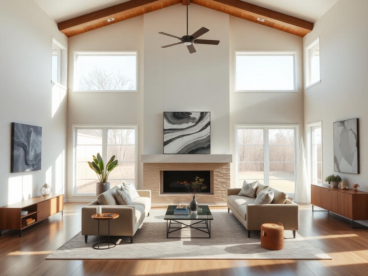 Beautifully staged home interior